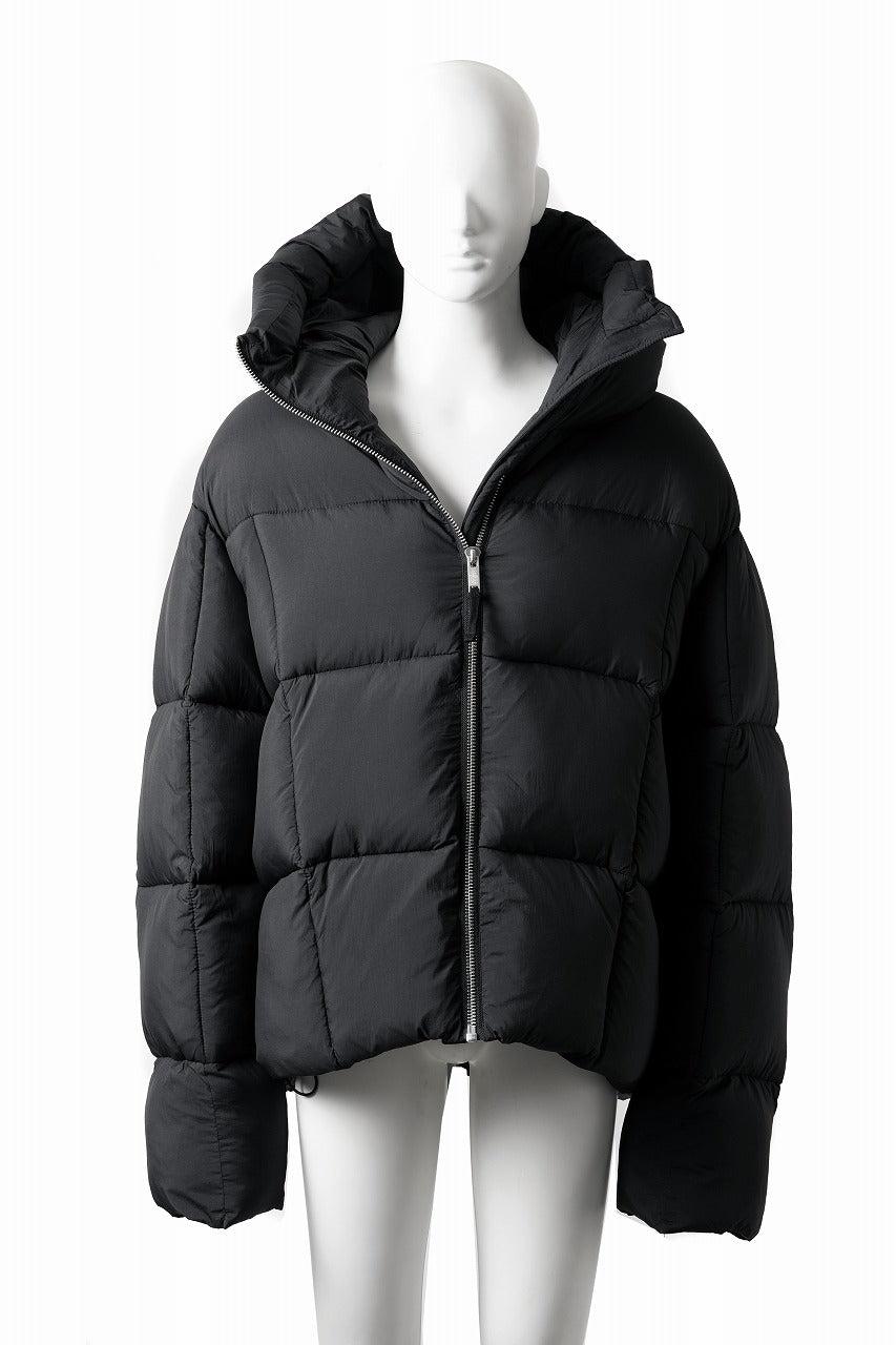 Load image into Gallery viewer, thom/krom BIG HOODIE OVERSIZED JACKET / WARM PUFFER (BLACK)