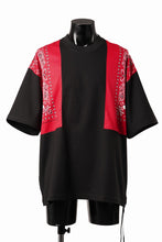 画像をギャラリービューアに読み込む, mastermind JAPAN BANDANA SS TEE / BOXY FIT (BLACK x RED)
