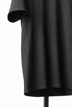画像をギャラリービューアに読み込む, black crow x LOOM exclusive short sleeve tops / 20/1 Loop wheeled Cotton Jersey (BLACK)