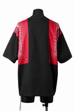 画像をギャラリービューアに読み込む, mastermind JAPAN BANDANA SS TEE / BOXY FIT (BLACK x RED)