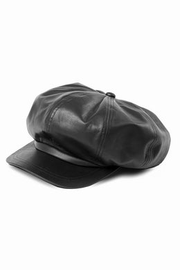 ISAMU KATAYAMA BACKLASH CASQUETTE / MONOCHROME LUXURY STEER (BLACK)