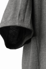 Load image into Gallery viewer, black crow x LOOM exclusive short sleeve tops / Non-Torque Cotton Yarn (M.CARBON - 中墨)