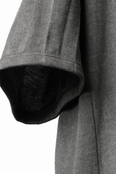 Load image into Gallery viewer, black crow x LOOM exclusive short sleeve tops / Non-Torque Cotton Yarn (M.CARBON - 中墨)