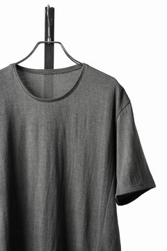 Load image into Gallery viewer, black crow x LOOM exclusive short sleeve tops / Non-Torque Cotton Yarn (M.CARBON - 中墨)