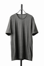 Load image into Gallery viewer, black crow x LOOM exclusive short sleeve tops / Non-Torque Cotton Yarn (M.CARBON - 中墨)