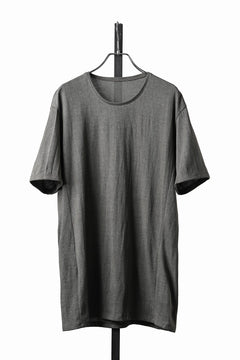 Load image into Gallery viewer, black crow x LOOM exclusive short sleeve tops / Non-Torque Cotton Yarn (M.CARBON - 中墨)