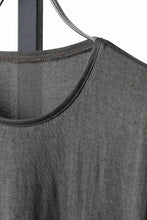 Load image into Gallery viewer, black crow x LOOM exclusive short sleeve tops / Non-Torque Cotton Yarn (M.CARBON - 中墨)