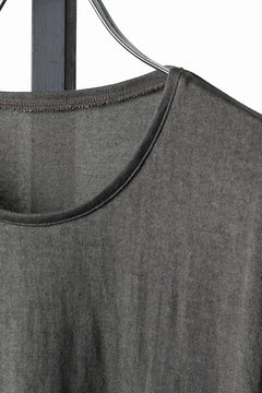 Load image into Gallery viewer, black crow x LOOM exclusive short sleeve tops / Non-Torque Cotton Yarn (M.CARBON - 中墨)