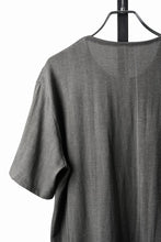 Load image into Gallery viewer, black crow x LOOM exclusive short sleeve tops / Non-Torque Cotton Yarn (M.CARBON - 中墨)