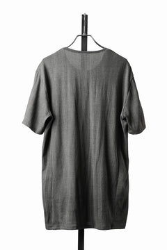 Load image into Gallery viewer, black crow x LOOM exclusive short sleeve tops / Non-Torque Cotton Yarn (M.CARBON - 中墨)