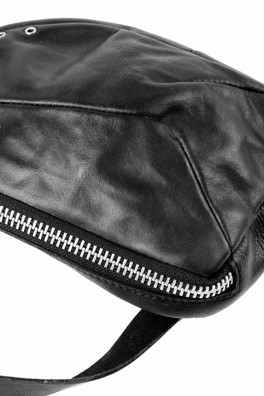 画像をギャラリービューアに読み込む, werkschwarz exclusive SHOULDER POUCH 33w / PULL UP COW LEATHER (BLACK)