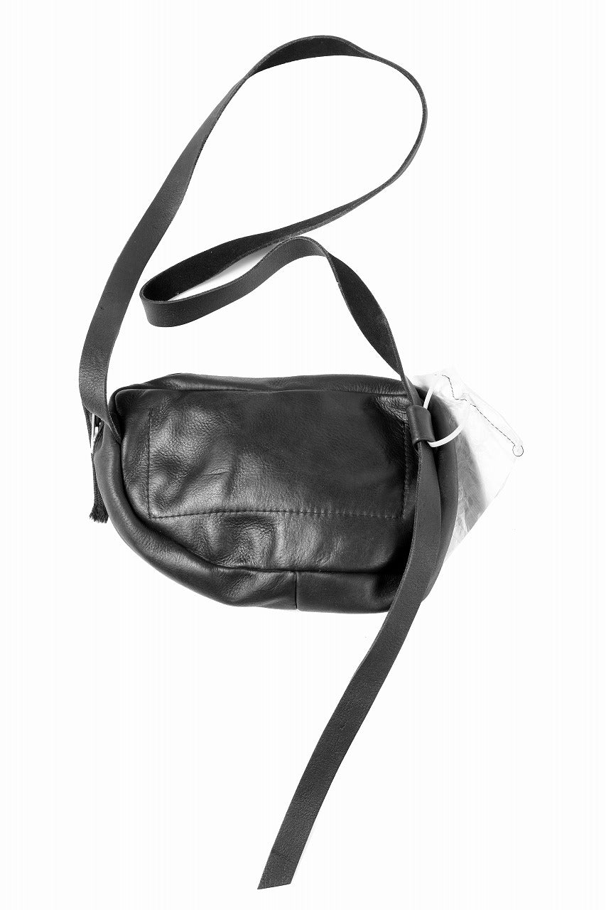 画像をギャラリービューアに読み込む, werkschwarz exclusive SHOULDER POUCH 33w / PULL UP COW LEATHER (BLACK)