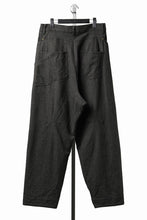 画像をギャラリービューアに読み込む, YUTA MATSUOKA curved yoke pants / mixed color kasuri (charcoal brown)