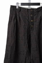 画像をギャラリービューアに読み込む, YUTA MATSUOKA hook pants / site plan jacquard (dark brown)