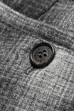 画像をギャラリービューアに読み込む, ISABEL BENENATO Virgin Wool Tartan Wide Trousers with Patch Pockets (BLACK)