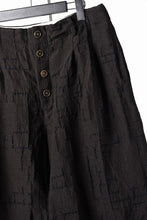 画像をギャラリービューアに読み込む, YUTA MATSUOKA hook pants / site plan jacquard (dark brown)