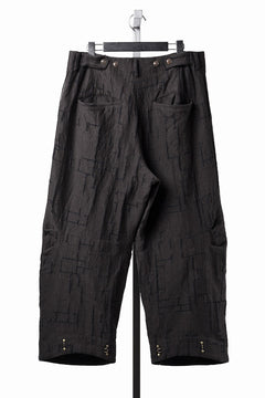 画像をギャラリービューアに読み込む, YUTA MATSUOKA hook pants / site plan jacquard (dark brown)