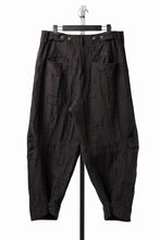 画像をギャラリービューアに読み込む, YUTA MATSUOKA hook pants / site plan jacquard (dark brown)