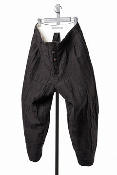 画像をギャラリービューアに読み込む, YUTA MATSUOKA hook pants / site plan jacquard (dark brown)