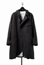 画像をギャラリービューアに読み込む, YUTA MATSUOKA long cook jacket coat / site plan jacquard (dark brown)