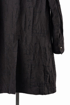 画像をギャラリービューアに読み込む, YUTA MATSUOKA long cook jacket coat / site plan jacquard (dark brown)