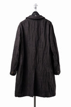 画像をギャラリービューアに読み込む, YUTA MATSUOKA long cook jacket coat / site plan jacquard (dark brown)