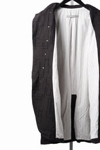 画像をギャラリービューアに読み込む, YUTA MATSUOKA long cook jacket coat / site plan jacquard (dark brown)