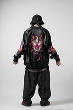 Load image into Gallery viewer, Y-3 Yohji Yamamoto GRAPHICS SOUVENIR JACKET / EMBROIDERY &amp; STRETCH SATIN (BLACK)