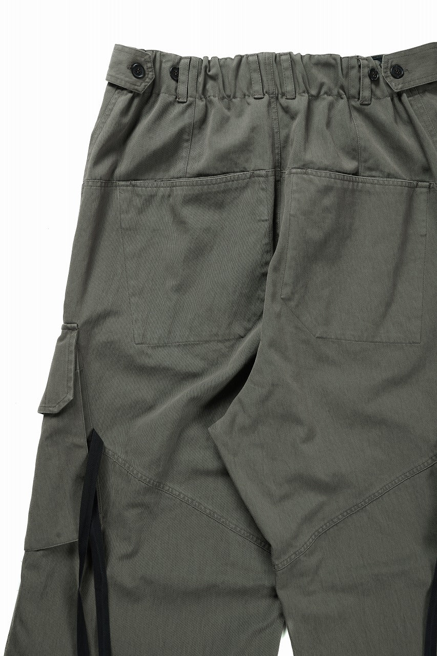ISABEL BENENATO Technical Cargo Trousers (MILITARY GREEN)の
