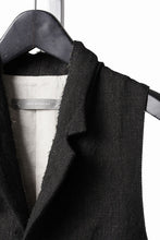 画像をギャラリービューアに読み込む, YUTA MATSUOKA swallowtail vest / mixed color kasuri (charcoal brown)