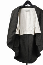 画像をギャラリービューアに読み込む, YUTA MATSUOKA swallowtail vest / mixed color kasuri (charcoal brown)