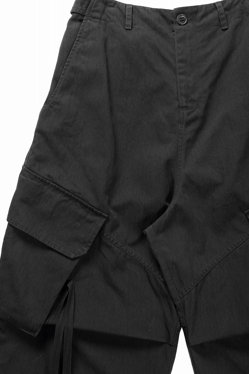 画像をギャラリービューアに読み込む, ISABEL BENENATO Technical Cargo Trousers (BLACK)