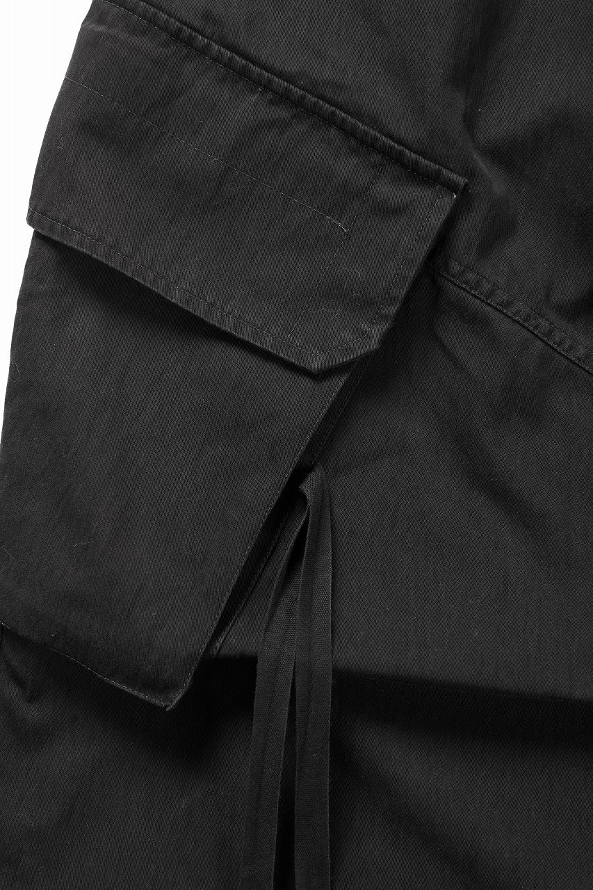 画像をギャラリービューアに読み込む, ISABEL BENENATO Technical Cargo Trousers (BLACK)