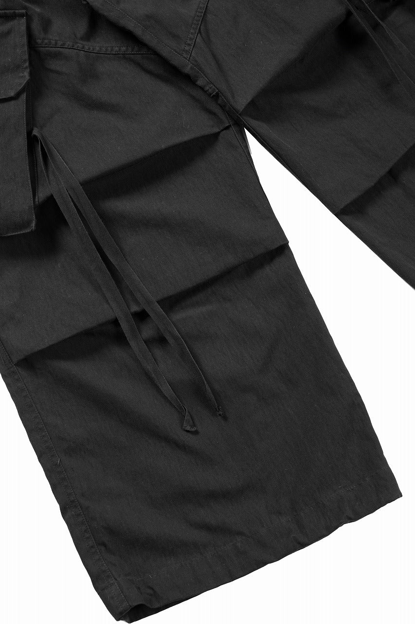 画像をギャラリービューアに読み込む, ISABEL BENENATO Technical Cargo Trousers (BLACK)