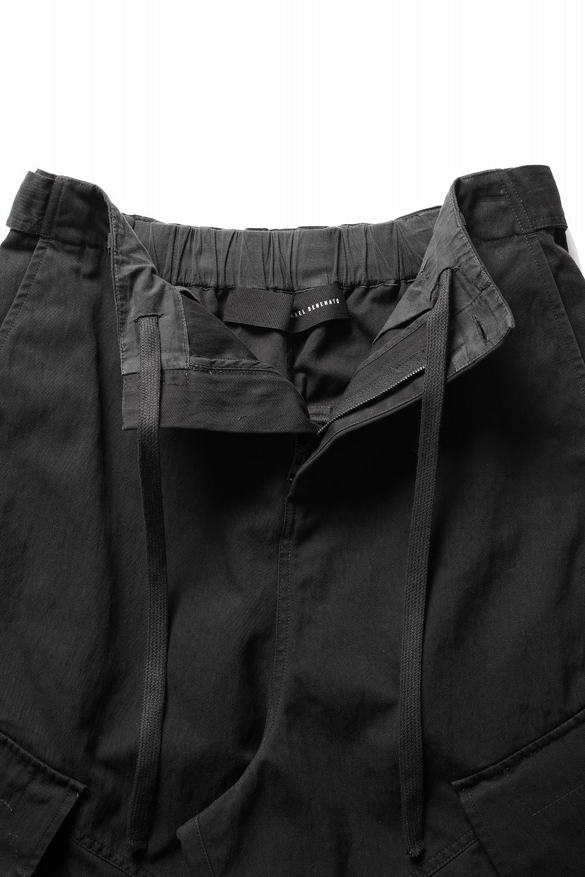 画像をギャラリービューアに読み込む, ISABEL BENENATO Technical Cargo Trousers (BLACK)