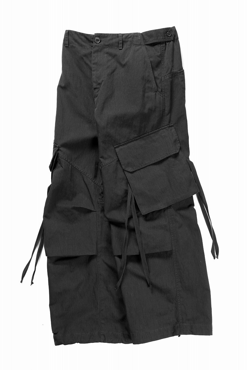 ISABEL BENENATO Technical Cargo Trousers (BLACK)