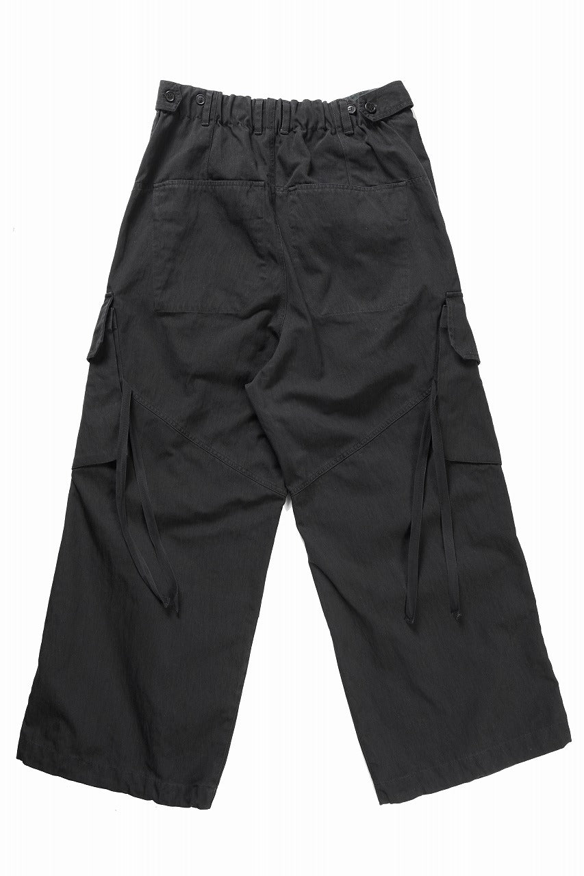 ISABEL BENENATO Technical Cargo Trousers (BLACK)