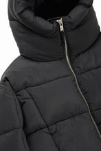 Load image into Gallery viewer, thom/krom BIG HOODIE OVERSIZED JACKET / WARM PUFFER (BLACK)