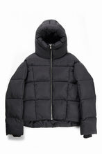 Load image into Gallery viewer, thom/krom BIG HOODIE OVERSIZED JACKET / WARM PUFFER (BLACK)