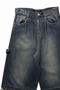 Load image into Gallery viewer, ISABEL BENENATO Wide Jeans with Zip &amp; Tartan detail (DENIM)