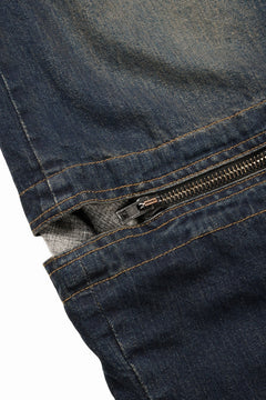 Load image into Gallery viewer, ISABEL BENENATO Wide Jeans with Zip &amp; Tartan detail (DENIM)