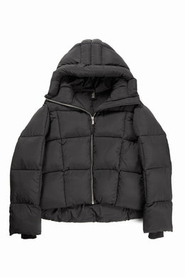 thom/krom BIG HOODIE OVERSIZED JACKET / WARM PUFFER (BLACK)