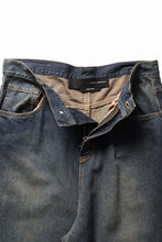 Load image into Gallery viewer, ISABEL BENENATO Wide Jeans with Zip &amp; Tartan detail (DENIM)