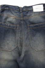 Load image into Gallery viewer, ISABEL BENENATO Wide Jeans with Zip &amp; Tartan detail (DENIM)