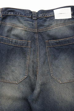 Load image into Gallery viewer, ISABEL BENENATO Wide Jeans with Zip &amp; Tartan detail (DENIM)