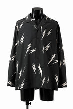 Load image into Gallery viewer, Y's for men x MASSES TE PATTERN DISCHARGE PRINT L/S SHIRT (BLACK)