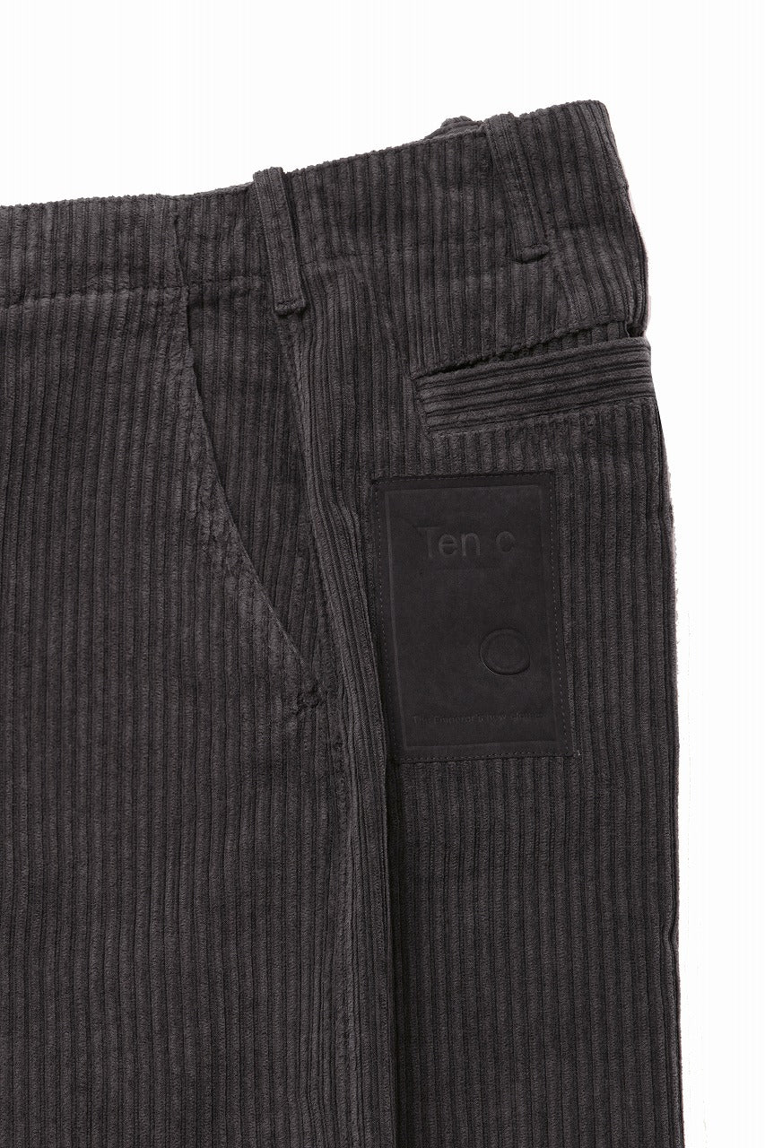 Ten c PANTALONE CARGO / GARMENT DYED CORDUROY STRETCH (CAFE TURCO)