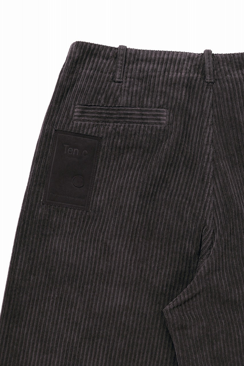 Ten c PANTALONE CARGO / GARMENT DYED CORDUROY STRETCH (CAFE TURCO)