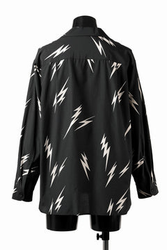 Load image into Gallery viewer, Y's for men x MASSES TE PATTERN DISCHARGE PRINT L/S SHIRT (BLACK)