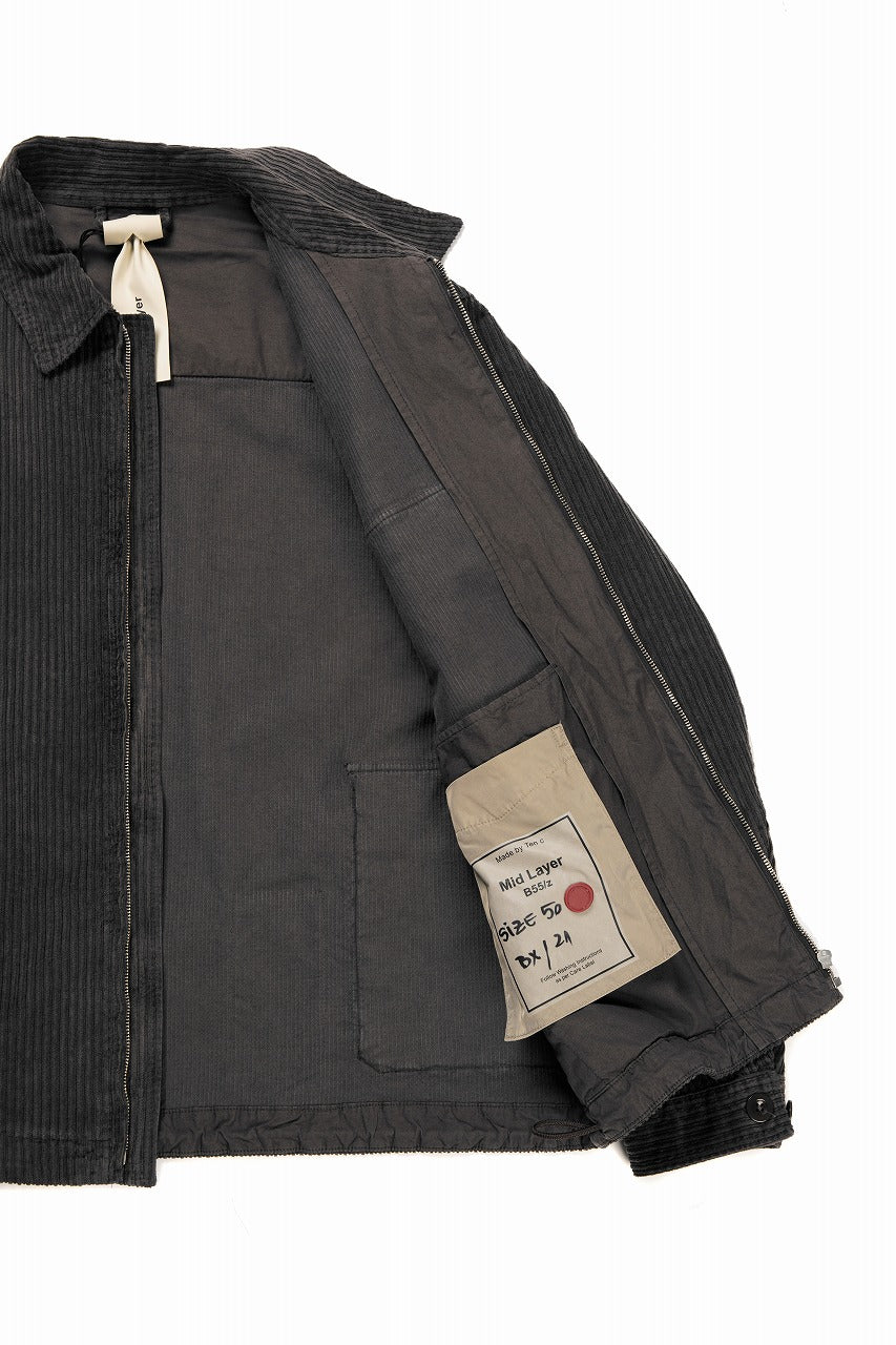 Load image into Gallery viewer, Ten c MID LAYER / GARMENT DYED CORDUROY STRETCH (CAFE TURCO)